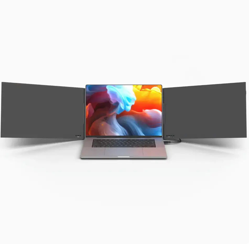 Portable Dual-Screen Support for Laptops