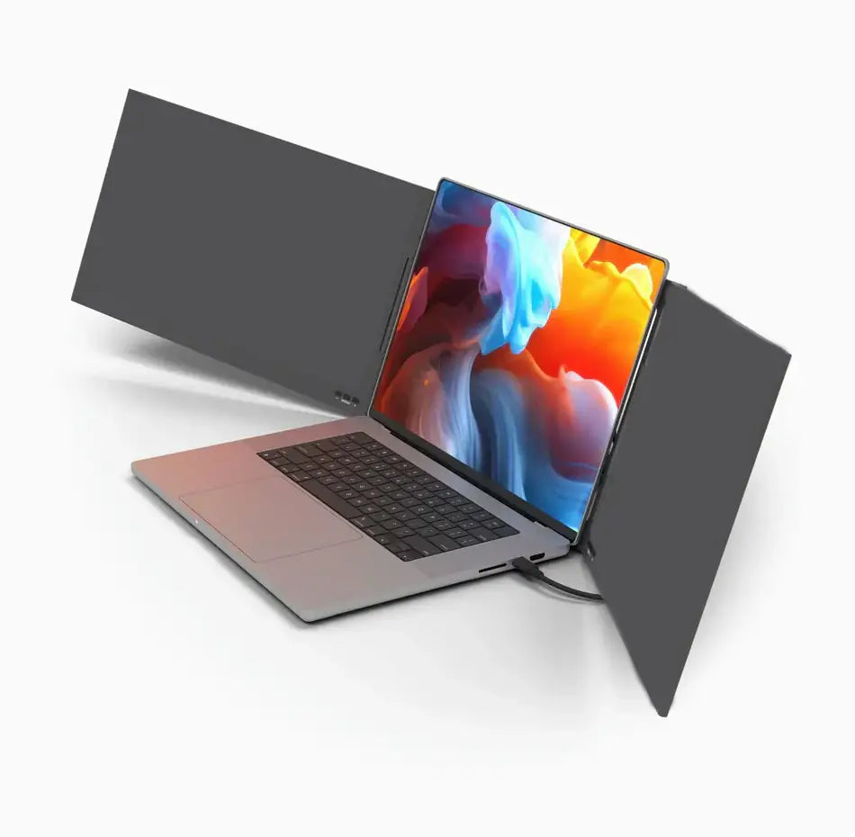 Portable Dual-Screen Support for Laptops