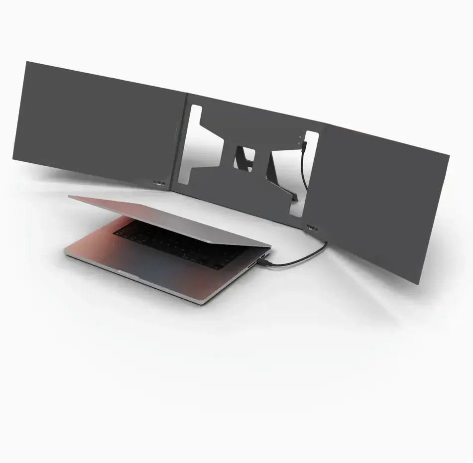 Portable Dual-Screen Support for Laptops